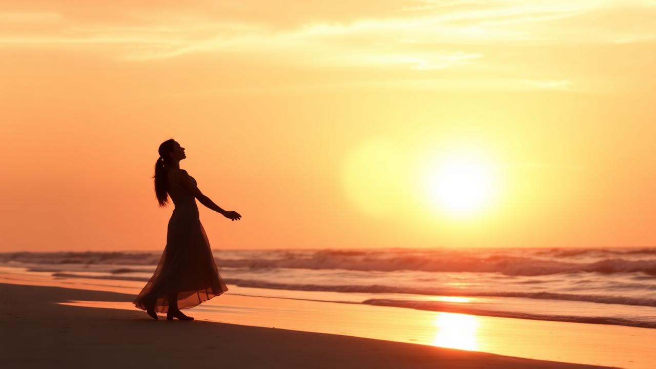 Couple silhouette at sunset on a beach — love shayari